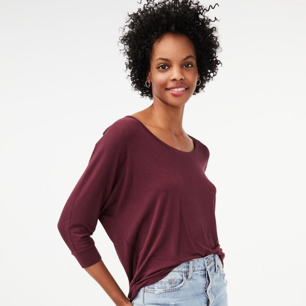 Aeropostale Burgundy Seriously Soft Top